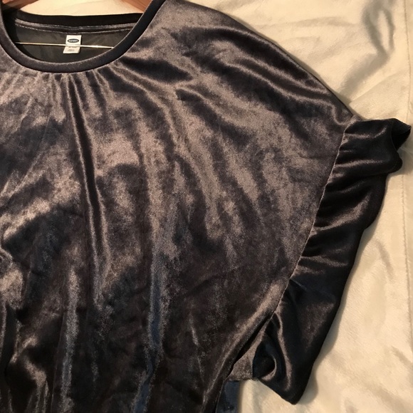 Velvet Ruffle Top - Picture 3 of 5